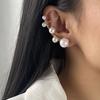 E13318 Aretes de Perlas Barrocas, Aretes de Alta Gama, Clips para Orejas, Ganchos para Orejas con Diseño de Nicho Único