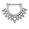 Novo Argola de Nariz Média de Aço Inoxidável Espigão de Nariz Septo Argola de Nariz Septo Popular Joia de Piercing Legal