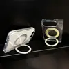 Adecuado para iPhone Duo: Funda de teléfono transparente con soporte magnético de 360 grados, cubierta abatible Apple Duo, nuevo diseño anticaídas