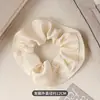 Goma para moño fruncida estilo francés, Cuerda para el pelo de tela para mujer, Accesorio para coleta baja, Adorno para el pelo de Otoño e Invierno