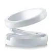 Espejo de Maquillaje Plegable Lámpara LED Espejo de Maquillaje Portátil de Doble Cara con Aumento Espejo con Luz Complementaria Recargable de Escritorio para el Hogar
