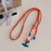 Teléfono Móvil Cuerda Larga de Dos Colores Anti-Pérdida Colgante Fuerte Personalizado para Parte Trasera Lateral Colgante Diagonal Hebilla Doble Cuerda Larga Ajustable