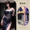 Lingerie Sexy com uma Vibração Pura e Sedutora, Uniforme Provocante, Vestido com Fenda para Busto Pequeno, Roupa de Dormir Qqny para Mulheres 706