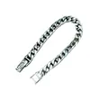 Pulsera de Cadena Cubana Corona Tanque Plata de Ley S925 Versátil de Moda Cadena de Joyería Resistente Unisex Tendencia de Estilo Personalizado
