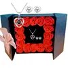 Regalo Navideño para Mamá San Valentín Amazon Transfronterizo Collar de Proyección Pendientes Joyería para Mujer Caja de Regalo Flor Eterna