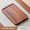 Bandeja de Madera de Nogal Sudamericano para Té, Bandeja Doméstica de Madera Maciza para Juegos de Té y Tazas, Soporte Rectangular para Preparación Seca, Plato para Bocadillos y Frutas