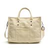 Bolsa de lona estilo coreano 2025 nova bolsa de ombro simples e moderna bolsa transversal texturizada bolsa de lazer para deslocamento