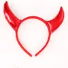 Diadema de Halloween Diadema de Cuernos Rojos de Diablo Set de 3 Piezas para Niños y Adultos Decoración de Cola de Diablo Accesorios de Actuación