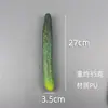 PU Fruta Legume Longa de Melão Amargo Modelo de Legume Falso Berinjela Pepino Legume Geladeira Cozinha Ornamento
