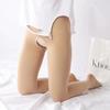 Meias Abertas na Virilha Sexy e Interessantes Veludo Adulto Bottoming Tamanho Grande Meia-Calça Sem Virilha Cor da Pele Feminino Estilo Pura Luxúria