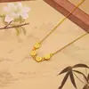 Colar Pingente Ping An Joy Feminino Nacional Tendência Novo Chinês 2025 Novo Luxo Leve Elegante Corrente para Clavícula Presente para Namoradas