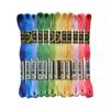 Venta al por mayor de fábrica 50-100 colores hilo de bordar bordado accesorios hechos a mano diy hilo de bordar punto de cruz hilo de plantilla de poliéster