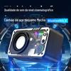 KM-V1 Transparente Mecha Canhão de Aço Pequeno Bluetooth Alto-falante Outdoor Home Wireless Charging Microfone Canhão de Som Bluetooth Audio