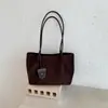 Bolso de Terciopelo Gamuzado para Mujer 2026 Nuevo Otoño Gama Alta Melamina Bolso de Oficina Gran Capacidad Bolso de Hombro Tote