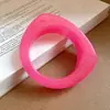 Pulsera Flash Colorida de Resina Iridiscente Redonda Pulsera de Lujo Ligero Alta Gama Accesorio de Mano Versátil Transfronterizo Europeo y Americano