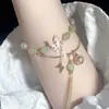 """Sombra de Mariposa" Nuevo Pulsera de Mariposa con Cuentas Estilo Chino para Mujer Lujo Ligero Nicho Pulsera Genial Pulsera Refinada de Gama Alta"""