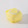 Escova de Silicone para Pet, Pente de Shampoo para Bebês e Crianças, Escova de Banho para Cães e Gatos com Adição de Líquido, Escova de Limpeza e Massagem para Banho