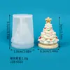 Adornos creativos de Navidad, velas aromáticas para árbol de Navidad, moldes de silicona, decoración del hogar, ambiente