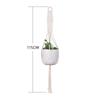Bolsa de red para macetas de jardinería transfronteriza, bolsa de red tejida a mano para plantas verdes, cesta colgante, maceta colgante, bolsa de red de cuerda de cáñamo de algodón