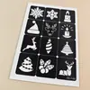 Modelo de Maquiagem de Natal da Amazon Transfronteiriço Adesivos de Tatuagem Suprimentos de Spray Europeus Modelo Recortado de Henna Desenho Animado
