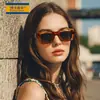 Gafas de Sol Polarizadas Retro de Montura Cuadrada para Adultos con Protección UV y Patillas Insertables, Gafas de Sol Kg2518, Estilo Lujo Ligero