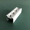 Conector de Trilho de Cortina Elétrica 90 Graus em Forma de U Girador de Trilho Reto Peça de Junção em L Conexão Externa