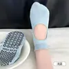 Calcetines deportivos para mujer, calcetines cortos elásticos profesionales para Pilates, yoga, fitness, con tiradores para levantar el talón y características antideslizantes de silicona, calcetines Zhuji