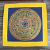 Mandala Pintado a Mano Tibetano Nepalí Dorado Caliente Tamaño 26*26 Núcleo de Tarjeta