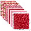 12 Hojas/Paquete Flor Rosa Día de San Valentín Álbum de Fotos DIY Scrapbook Papel de Fondo Tarjeta Papel para Manualidades Transfronterizo
