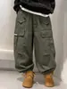 Pantalones de trabajo para niño, colección primavera/otoño 2026, pantalones casuales versátiles para niños mayores, pantalones tipo jogger de corte holgado, deportivos y elegantes