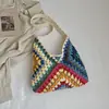 Bolsas Tejidas Estilo Perezoso para Mujer 2026 Nueva Moda de Verano Vacaciones Bolso de Hombro Único Bolso Tote de Gran Capacidad para Viajes