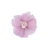 En stock tela seersucker flor DIY hecho a mano coreano 5cm tocado corsage accesorios decorativos para ropa accesorios de flor de gasa