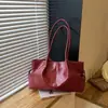 2026 Nova Bolsa de Axila Retro Simples Versátil Outono Feminina Grande Capacidade Manual para Deslocamento Bolsa Tote de Ombro Único