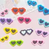 Amor Óculos de Sol Óculos de Sol Óculos Joias DIY Acessórios Cola Cremosa Acessórios Presilha Buraco Fivela de Sapato Acessórios de Decoração de Resina