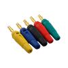 Yongwei Cinco Colores 4mm Cabeza Banana Altavoz Cable de Altavoz Terminal Amplificador de Audio Enchufe Banana Tipo Linterna Sin Soldadura