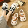 Pantuflas de algodón que cubren el talón para mujer, otoño e invierno, para interiores, hogar, antideslizantes, zapatos para mujeres embarazadas y posparto, velcro mágico, zapatos de algodón con felpa, se pueden usar afuera