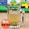 Taza Grande de Vidrio Grueso para Cerveza con Asa al por Mayor, Taza de Cerveza, Taza de Té para Casa de Té, Vaso para Beber en Casa