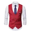 Colete masculino de outono e inverno novo estilo coreano slim roupas de trabalho masculinas colete de terno colete de padrinho para homens traje de negócios colete masculino
