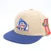 Gorra para niños de comercio exterior, gorra de béisbol de visera plana, estilo callejero de dibujos animados, gorra de hip-hop para baile callejero versión coreana, sombrero de sol de verano, moderno