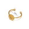 Anillo de Acero Inoxidable Electrochapado Anillo de Luz Soporte para Anillos Anillo DIY Anillo de Piedra Preciosa Soporte para Anillos Ajustable