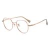 Montura de gafas vintage Danyang para mujer, lisa, poligonal, con espejo cercano, montura de titanio ultraligera, montura redonda, 6119