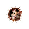 Nuevo ratón y gato de dibujos animados decoración creativa transfronteriza para habitación infantil pegatinas de pared autoadhesivas 3D PVC 3D removibles