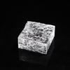 Ladrillo de cristal super blanco ladrillo de cristal pared divisoria sólido transparente mampara de baño color rojo neto cuadrado ladrillo de fusión en caliente