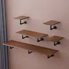 Prateleira de Armazenamento Perfurada de Parede Divisória Criativa Prateleira de Uma Palavra Sala de Estar Quarto Estante Retrô Suporte para Flores Decoração de Suspensão na Parede