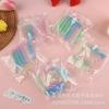 Tapa protectora de plástico de color caramelo transparente para lápiz, extensor, tapa para bolígrafo, tapa para lápiz, papelería, suministros para estudiantes, estuche para lápices