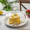 Tampa de Vidro para Bolo Daqi, Tampa para Alimentos, Tampa para Bolo, Tampa de Vidro, Tampa Transparente à Prova de Poeira de Vidro Sem Chumbo de Grau Alimentício