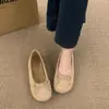 Zapatos de Ballet Planos Redondos Retro para Mujer, Nuevos de Primavera 2026 con Lazo, Zapatos Elegantes para la Noche