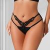 Comercio Exterior 2025 Tangas de Encaje de Moda y Sexys Atractivas Calientes de Cintura Baja Finas Transpirables Bragas con Lazo