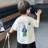 Camiseta de Verão Masculina de Manga Curta 2026 Novo Estilo Roupa Infantil Fresca e Estilosa Casual Meia-Manga Tendência Fina para Bebês Meninos