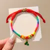Pulseira de corda colorida zongzi do Festival do Barco-Dragão 2026 novo modelo pulseira trançada artesanal étnica infantil atacado corda vermelha